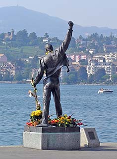Freddie Mercury - pomnik w Montreux