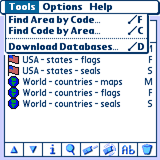 TopAreaCodes setup screen