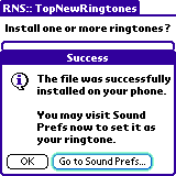 Ringtone installed