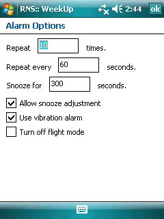 RNS:: WeekUp Alarm Clock