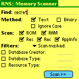 RNS:: Memory Scanner - software screenshot