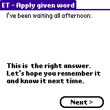 'I give up' option in action.