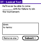 'Remove one' removed an incorrect answer.
