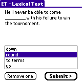 Choosing the wrong answer.