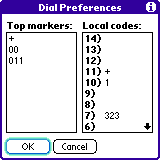 Dial preferences
